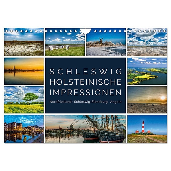 Schleswig-Holsteinische Impressionen (Wandkalender 2024 DIN A4 quer), CALVENDO Monatskalender, Susann Kuhr
