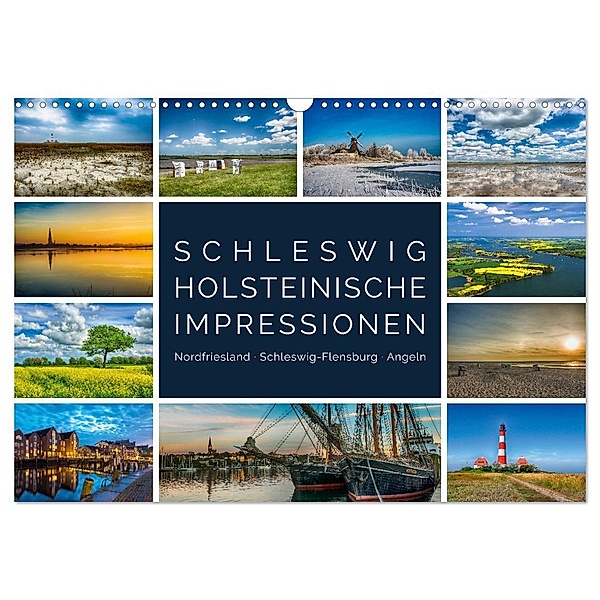 Schleswig-Holsteinische Impressionen (Wandkalender 2024 DIN A3 quer), CALVENDO Monatskalender, Susann Kuhr