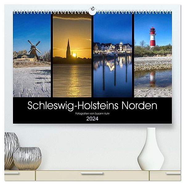 Schleswig-Holsteins Norden (hochwertiger Premium Wandkalender 2024 DIN A2 quer), Kunstdruck in Hochglanz, Susann Kuhr