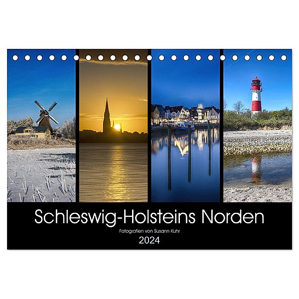 Schleswig-Holsteins Norden (Tischkalender 2024 DIN A5 quer), CALVENDO Monatskalender, Susann Kuhr