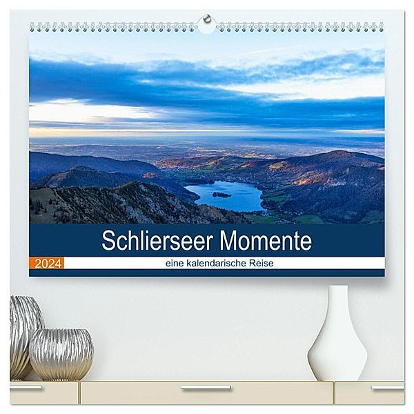 Schlierseer Momente - eine kalendarische Reise (hochwertiger Premium Wandkalender 2024 DIN A2 quer), Kunstdruck in Hochglanz, Thomas Rosier (Videografic)