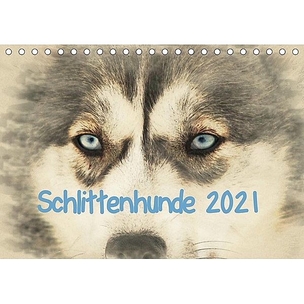 Schlittenhunde 2021 (Tischkalender 2021 DIN A5 quer), Andrea Redecker