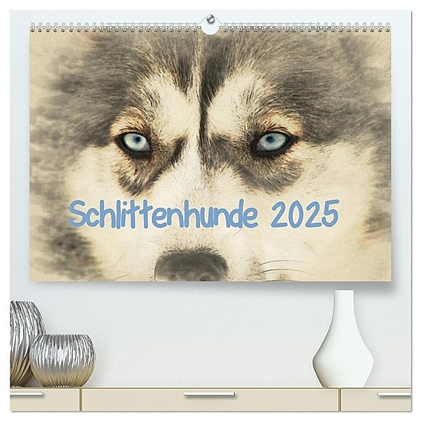 Schlittenhunde 2025 (hochwertiger Premium Wandkalender 2025 DIN A2 quer), Kunstdruck in Hochglanz, Calvendo, Andrea Redecker