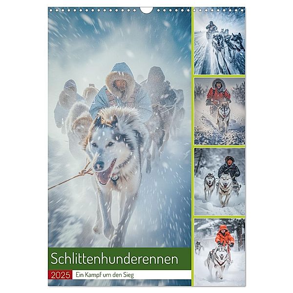 Schlittenhunderennen (Wandkalender 2025 DIN A3 hoch), CALVENDO Monatskalender, Calvendo, Steffen Gierok-Latniak