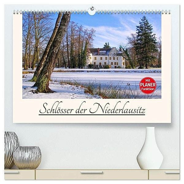 Schlösser der Niederlausitz (hochwertiger Premium Wandkalender 2024 DIN A2 quer), Kunstdruck in Hochglanz, LianeM