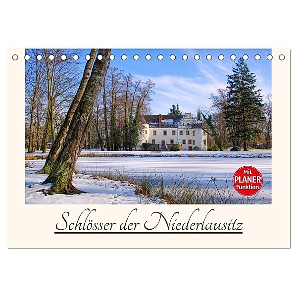 Schlösser der Niederlausitz (Tischkalender 2024 DIN A5 quer), CALVENDO Monatskalender, LianeM