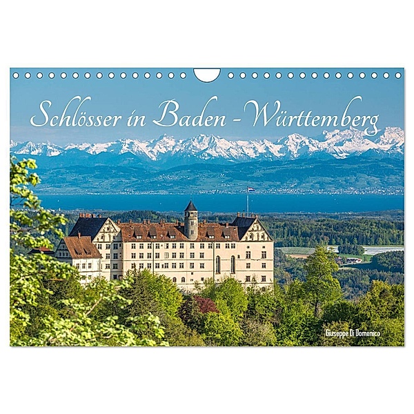 Schlösser in Baden-Württemberg (Wandkalender 2024 DIN A4 quer), CALVENDO Monatskalender, Giuseppe Di Domenico