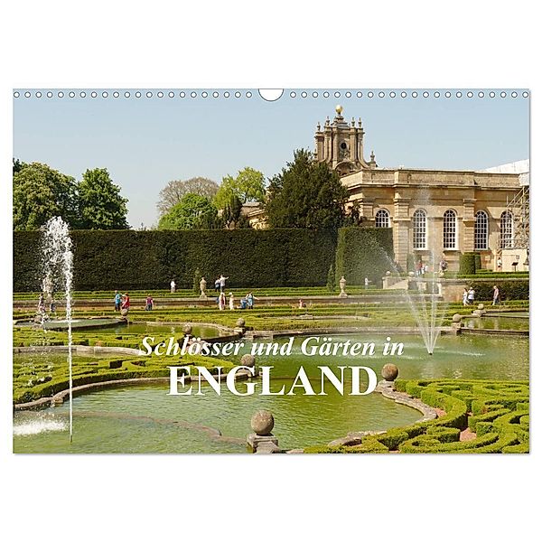 Schlösser und Gärten in England (Wandkalender 2024 DIN A3 quer), CALVENDO Monatskalender, Gisela Kruse