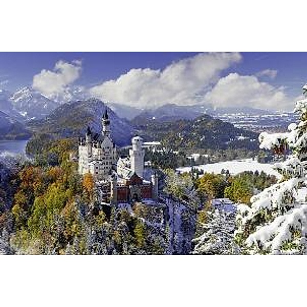 Schloß Neuschwanstein im Winter (Puzzle)