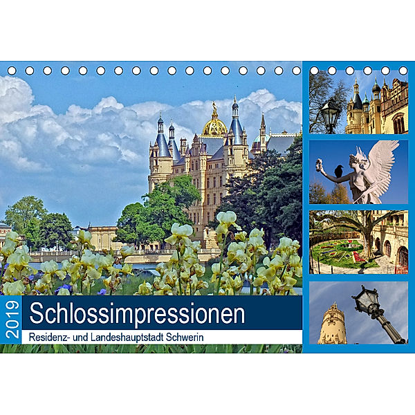 Schlossimpressionen Schwerin 2019 (Tischkalender 2019 DIN A5 quer), Holger Felix