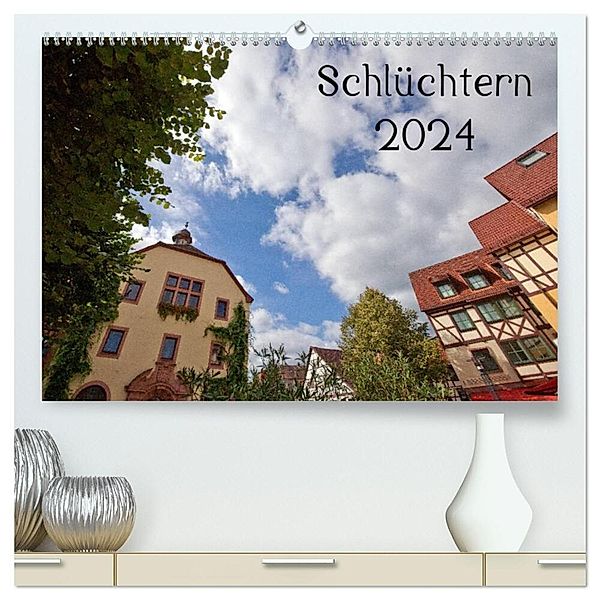 Schlüchtern 2024 (hochwertiger Premium Wandkalender 2024 DIN A2 quer), Kunstdruck in Hochglanz, E. Ehmke