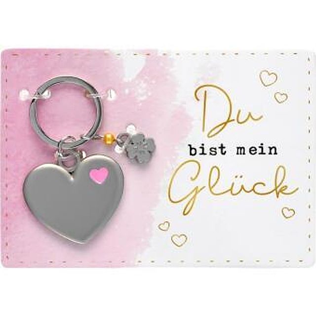 Schlüsselanhänger Herz Du bis mein Glück bestellen | Weltbild.de