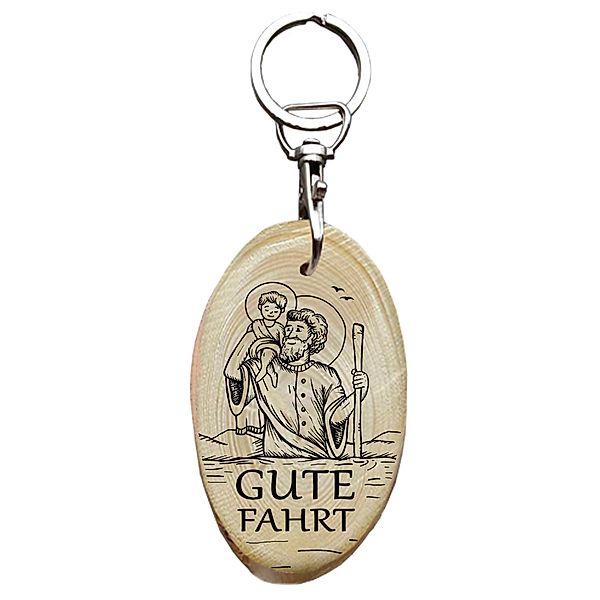 CHRISTOPHORUS GUTE FAHRT Schlüsselanhänger Relief 3D Metall key ring Art.  201S EUR 9,99 - PicClick DE
