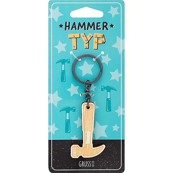 Schlüsselanhänger Motiv Hammer