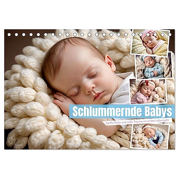 Schlummernde Babys (Tischkalender 2025 DIN A5 quer), CALVENDO Monatskalender, Calvendo, Steffani Lehmann