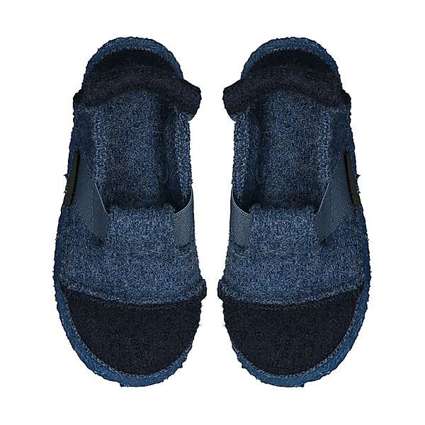 Nanga Schlupf-Hausschuhe BERG meliert in blau/navy