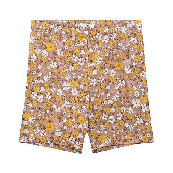 Sanetta Pure Schlupf-Shorts MASCHE FLOWERS in almond