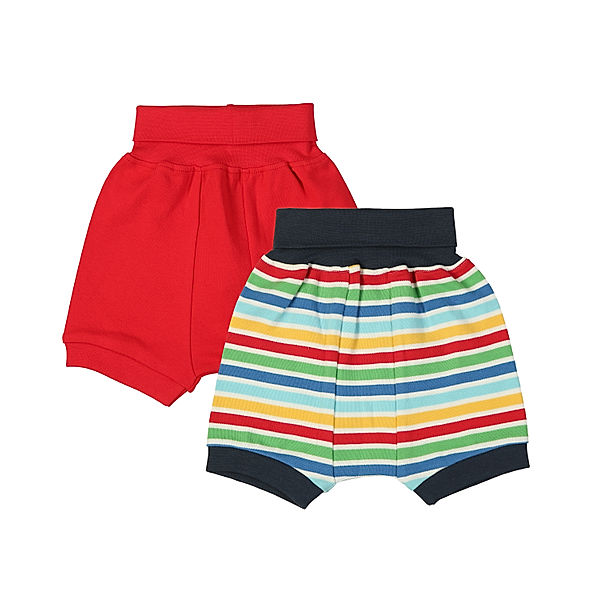 frugi Schlupf-Shorts SHALLOT - RAINBOW 2er Pack in bunt