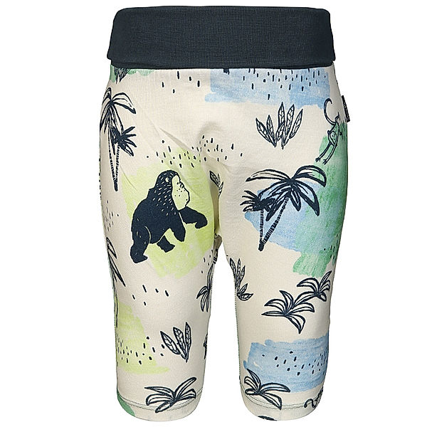 Sanetta Schlupfhose FUNKY MONKEY AOP in weiß/bunt