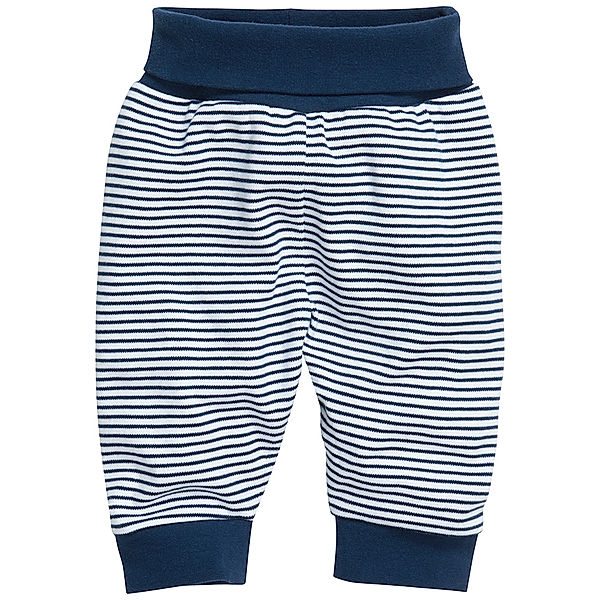 Playshoes Schlupfhose STERNCHEN geringelt in marine/weiss