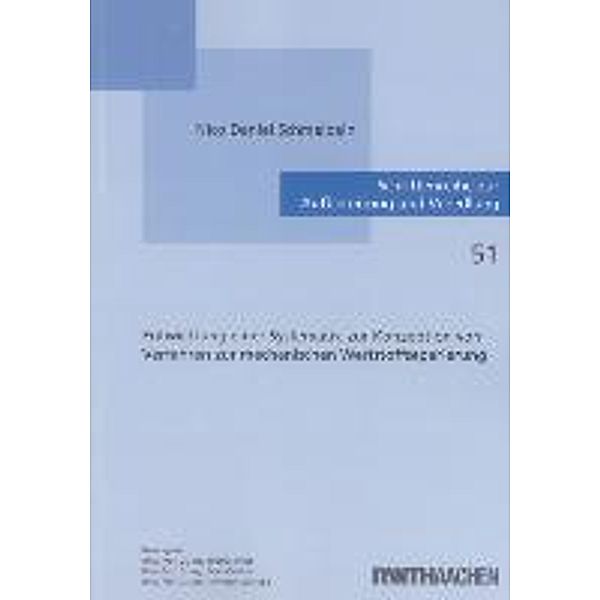Schmalbein, N: Entwicklung einer Systematik zur Konzeption v, Nico Daniel Schmalbein