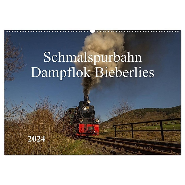 Schmalspurbahn Dampflok Bieberlies (Wandkalender 2024 DIN A2 quer), CALVENDO Monatskalender, Simone Rein