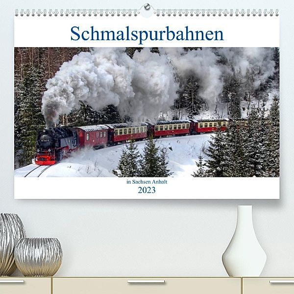 Schmalspurbahnen in Sachsen Anhalt (Premium, hochwertiger DIN A2 Wandkalender 2023, Kunstdruck in Hochglanz), Steffen Gierok