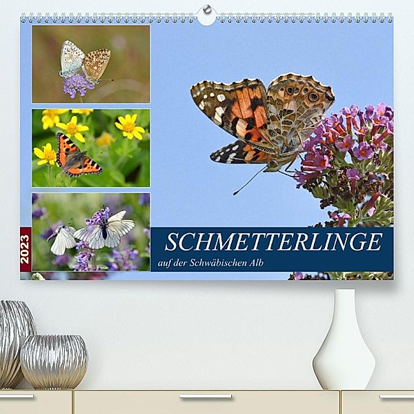 Schmetterlinge auf der Schwäbischen Alb (Premium, hochwertiger DIN A2 Wandkalender 2023, Kunstdruck in Hochglanz), Gugigei