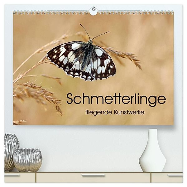 Schmetterlinge - fliegende Kunstwerke (hochwertiger Premium Wandkalender 2024 DIN A2 quer), Kunstdruck in Hochglanz, Eileen Kumpf