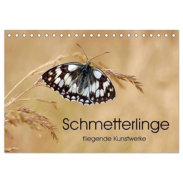 Schmetterlinge - fliegende Kunstwerke (Tischkalender 2024 DIN A5 quer), CALVENDO Monatskalender, Eileen Kumpf