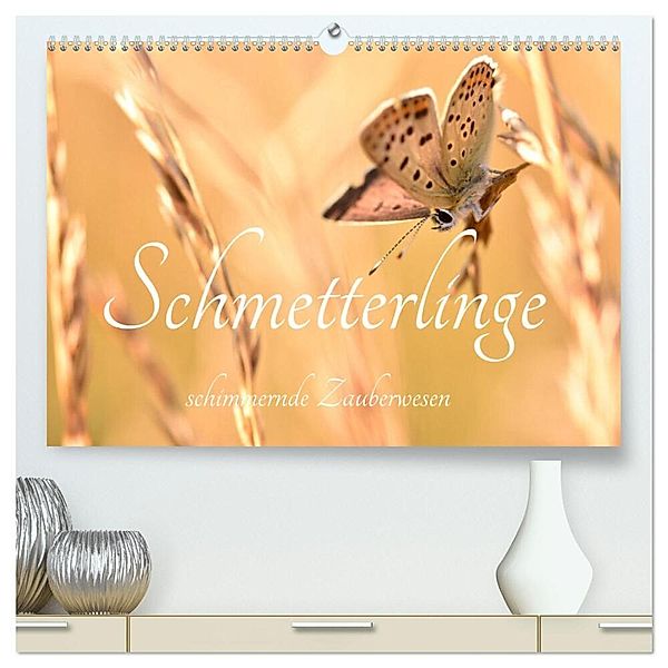 Schmetterlinge. Schimmernde Zauberwesen (hochwertiger Premium Wandkalender 2025 DIN A2 quer), Kunstdruck in Hochglanz, Calvendo, AnetaZofia