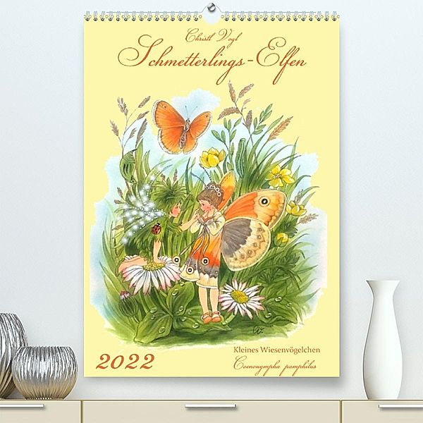 Schmetterlings-Elfen (Premium, hochwertiger DIN A2 Wandkalender 2023, Kunstdruck in Hochglanz), Christl Vogl