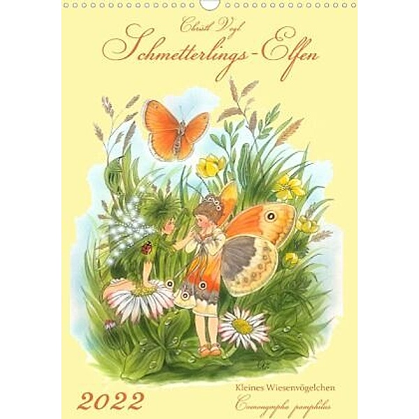Schmetterlings-Elfen (Wandkalender 2022 DIN A3 hoch), Christl Vogl