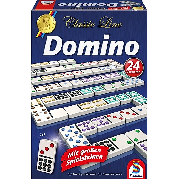 SCHMIDT SPIELE Schmidt - Classic Line Domino, Gesellschaftsspiel