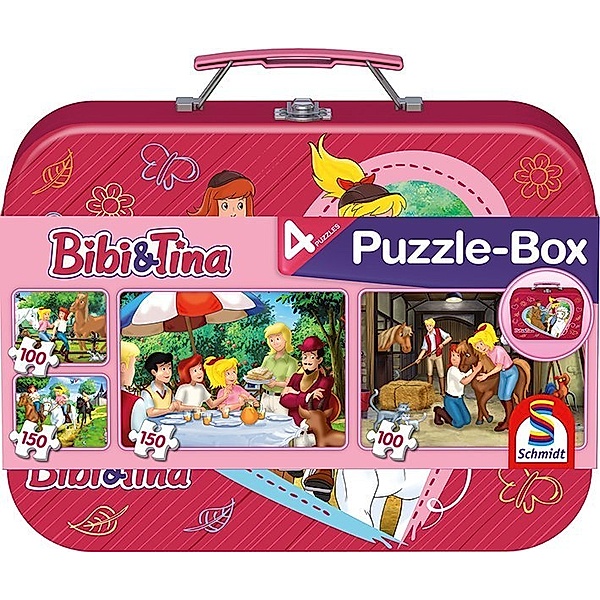 SCHMIDT SPIELE Schmidt Puzzle 100 - Bibi & Tina, Puzzle-Box (Kinderpuzzle)