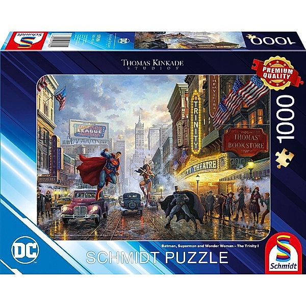 SCHMIDT SPIELE Schmidt Puzzle 1000 - Batman, Superman and Wonder Woman