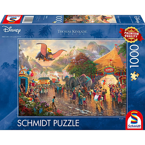 SCHMIDT SPIELE Schmidt Puzzle 1000 - Disney, Dumbo (Puzzle)