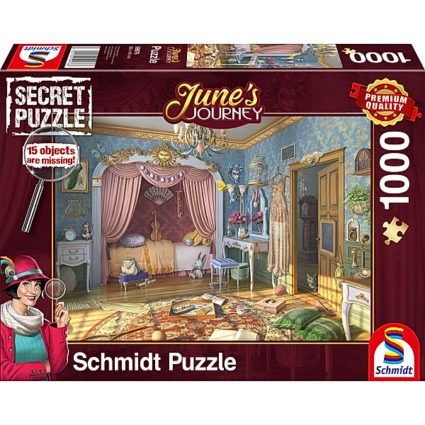 SCHMIDT SPIELE Schmidt Puzzle 1000 - Junes Schlafzimmer