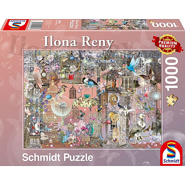 SCHMIDT SPIELE Schmidt Puzzle 1000 - Schönheit in Rosé (Puzzle)