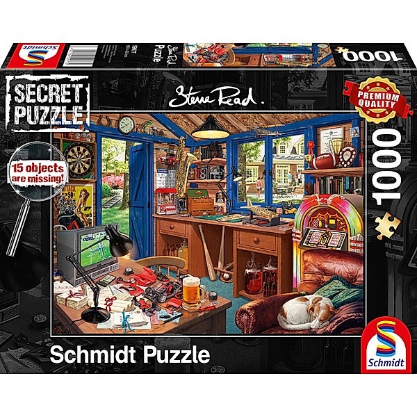 SCHMIDT SPIELE Schmidt Puzzle 1000 - Vaters Werkstatt (Puzzle), Steve Read