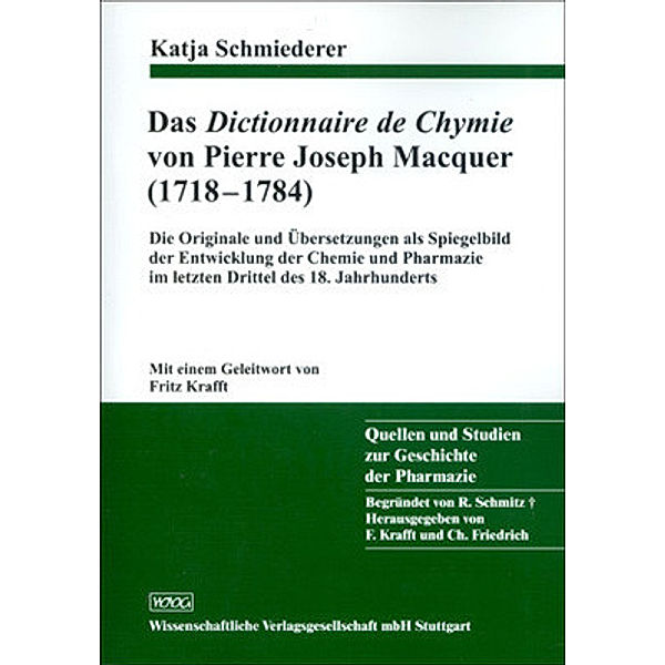 Schmiederer, K: Dictionnaire de Chymie, Katja Schmiederer
