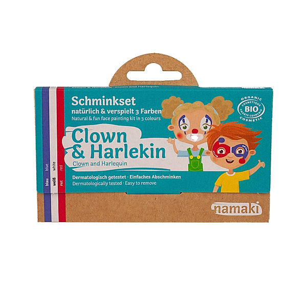 Namaki Schminkset CLOWN & HARLEKIN 2-teilig