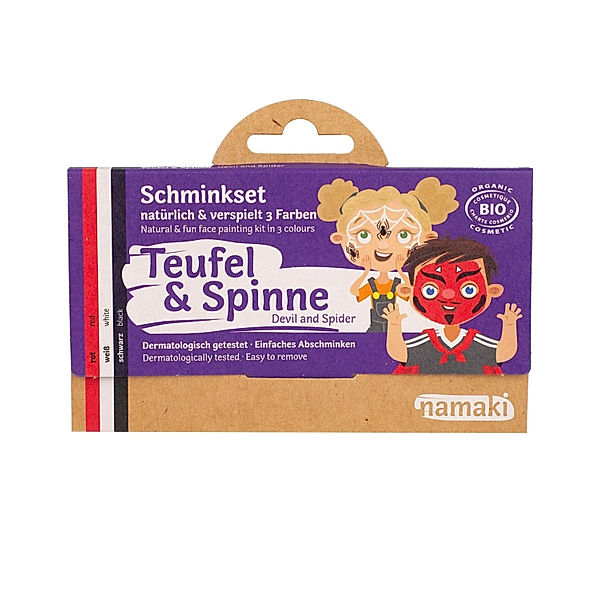 Namaki Schminkset TEUFEL & SPINNE 2-teilig