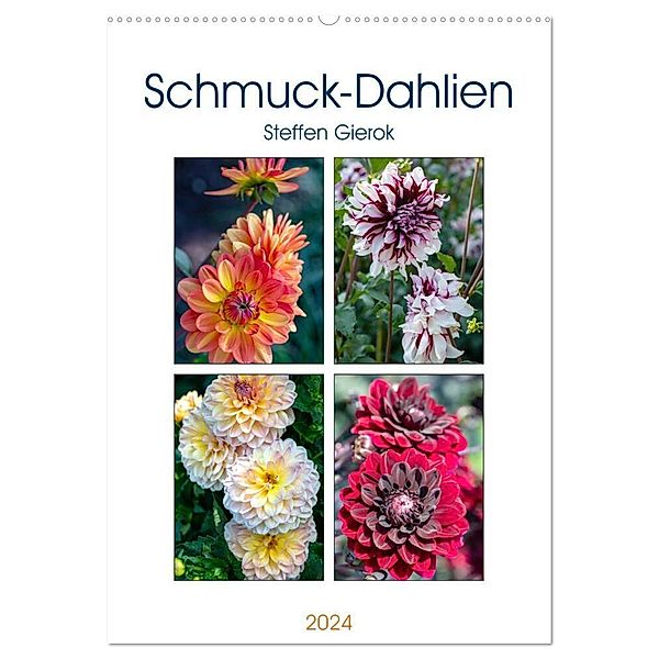 Schmuck-Dahlien (Wandkalender 2024 DIN A2 hoch), CALVENDO Monatskalender, Steffen Gierok;Magic Artist Design