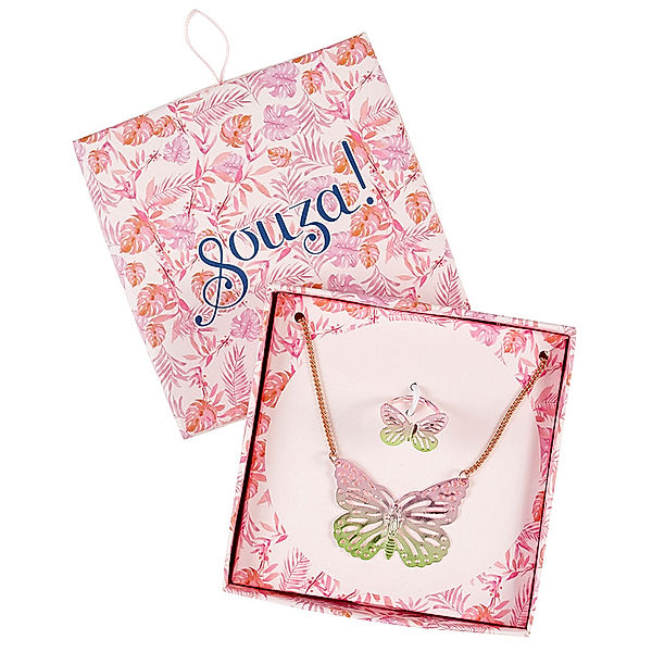 Souza for kids Schmuck-Set SCHMETTERLING – Kette mit Armband in bunt