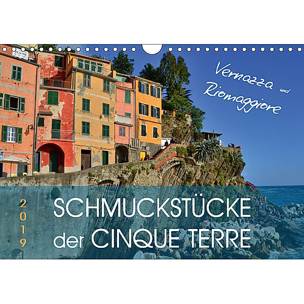 SCHMUCKSTÜCKE der CINQUE TERRE (Wandkalender 2019 DIN A4 quer), Jutta Heußlein