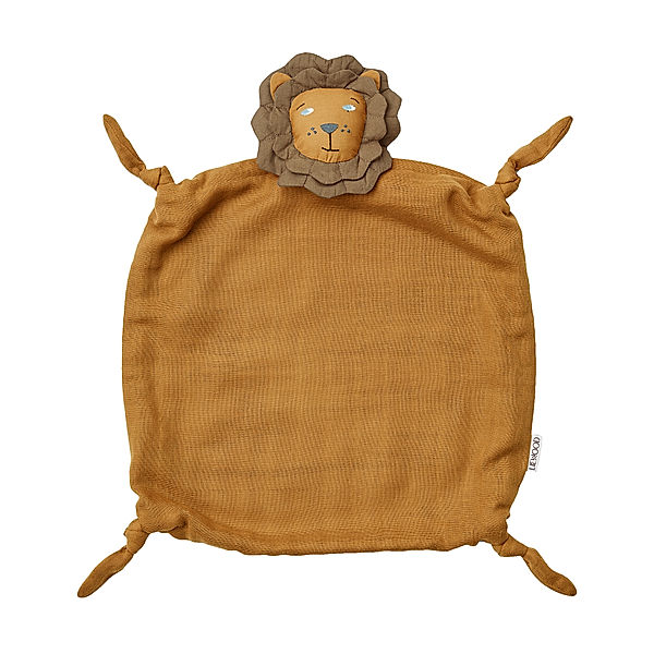 LIEWOOD Schmusetuch LION (35x35) in golden caramel