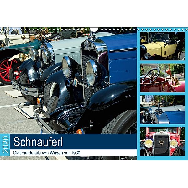 Schnauferl - Oldtimerdetails von Wagen vor 1930 (Wandkalender 2020 DIN A3 quer), Martina Marten