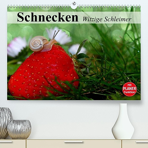 Schnecken. Witzige Schleimer (Premium, hochwertiger DIN A2 Wandkalender 2023, Kunstdruck in Hochglanz), Elisabeth Stanzer