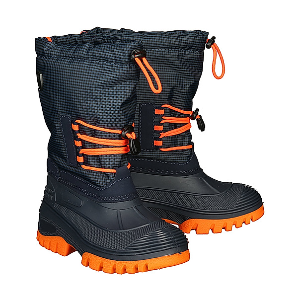 CMP Schnee-Boots KIDS AHTO WP SNOW gefüttert in dunkelblau/orange